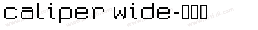 Caliper Wide字体转换